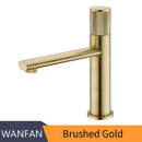 GobekUsa Gold Single Handle Bathroom Faucet Hot Cold Water Mixer Deck Mounted