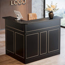 Velmor Modern L-Shaped Reception Desk With Storage Shelves (SAK81036) by SAKSBY WHOLESALE