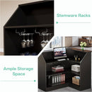 Velmor Modern L-Shaped Reception Desk With Storage Shelves (SAK81036) by SAKSBY WHOLESALE