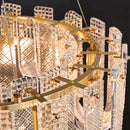 GobekUsa Dimmable LED Copper Ceiling Chandelier for Luxurious Living Room Lighting