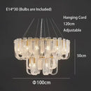GobekUsa Dimmable LED Copper Ceiling Chandelier for Luxurious Living Room Lighting