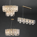 GobekUsa Dimmable LED Copper Ceiling Chandelier for Luxurious Living Room Lighting