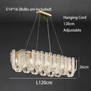GobekUsa Dimmable LED Copper Ceiling Chandelier for Luxurious Living Room Lighting