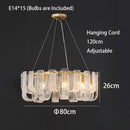 GobekUsa Dimmable LED Copper Ceiling Chandelier for Luxurious Living Room Lighting