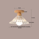 GobekUsa Clear Glass LED Ceiling Light Fixture for Modern Home Aisle Balcony Restaurant Hallway Lighting
