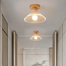 GobekUsa Clear Glass LED Ceiling Light Fixture for Modern Home Aisle Balcony Restaurant Hallway Lighting