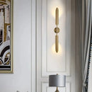 GobekUsa Gold LED Wall Lamp Indoor Copper Sconce for Living Room Bedroom