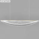 GobekUsa Leaf Shaped Acrylic LED Suspension Light - Natural Elegance for Dining Room