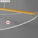 GobekUsa Leaf Shaped Acrylic LED Suspension Light - Natural Elegance for Dining Room