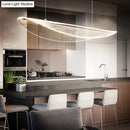 GobekUsa Leaf Shaped Acrylic LED Suspension Light - Natural Elegance for Dining Room