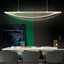 GobekUsa Leaf Shaped Acrylic LED Suspension Light - Natural Elegance for Dining Room