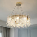 GobekUsa Crystal LED Ceiling Lamp for Modern Living Room with Warm Light and Eye Protection