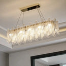 GobekUsa Crystal LED Ceiling Lamp for Modern Living Room with Warm Light and Eye Protection