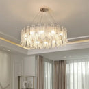 GobekUsa Crystal LED Ceiling Lamp for Modern Living Room with Warm Light and Eye Protection