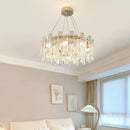 GobekUsa Crystal LED Ceiling Lamp for Modern Living Room with Warm Light and Eye Protection