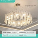 GobekUsa Crystal LED Ceiling Lamp for Modern Living Room with Warm Light and Eye Protection