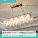 GobekUsa Crystal LED Ceiling Lamp for Modern Living Room with Warm Light and Eye Protection