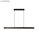 GobekUsa Modern LED Acrylic Ceiling Light Bar in Black for Island - Width Options: 23.5"/31.5"/39