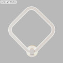 GobekUsa Modern LED Acrylic Wall Lamp for Bedside with Rhombus Frame