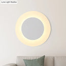 GobekUsa Modern LED Acrylic Wall Sconce – Halo Ring White Lighting Fixture in Warm/White Light