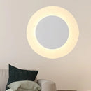GobekUsa Modern LED Acrylic Wall Sconce – Halo Ring White Lighting Fixture in Warm/White Light