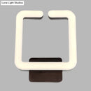 GobekUsa Modern LED Aluminum Wall Sconce in Warm/White/Natural Light - Square Coffee Design