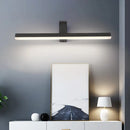 GobekUsa Modern LED Bathroom Vanity Light - Stylish Black/White Wall Lighting with Slender Metal Shade - Warm/White Light