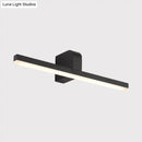 GobekUsa Modern LED Bathroom Vanity Light - Stylish Black/White Wall Lighting with Slender Metal Shade - Warm/White Light