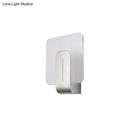 GobekUsa Modern LED Bathroom Wall Sconce with Square Clear Glass Shade - Nickel Finish – Warm/White Light