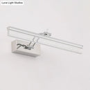 GobekUsa Modern LED Bathroom Wall Vanity Light with Rectangle Acrylic Shade and Warm/White Light