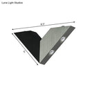 GobekUsa Modern LED Bedroom Wall Light with Geometric Metal Shade in Warm/White Light - Black & White
