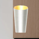 GobekUsa Modern LED Bedside Sconce Light - Black/White Finish Wall Lamp with Aluminum Cylinder Shade