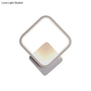 GobekUsa Modern LED Bedside Wall Light - Aluminum Minimalistic Sconce Lighting in Black/White, 8"/10"/12.5" Dia