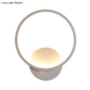 GobekUsa Modern LED Bedside Wall Light - Aluminum Minimalistic Sconce Lighting in Black/White, 8"/10"/12.5" Dia