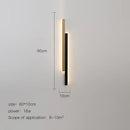 GobekUsa LED Black Wall Lamp for Modern Living Room, Bedroom, Bar & Corridor