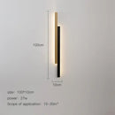 GobekUsa LED Black Wall Lamp for Modern Living Room, Bedroom, Bar & Corridor