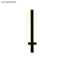 GobekUsa Modern LED Black Wall Sconce Light Fixture for Living Room - Minimalistic Metal Design, White/Warm Light