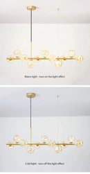 GobekUsa 9-Light Modern Black LED Chandelier
