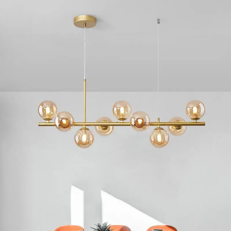 GobekUsa 9-Light Modern Black LED Chandelier