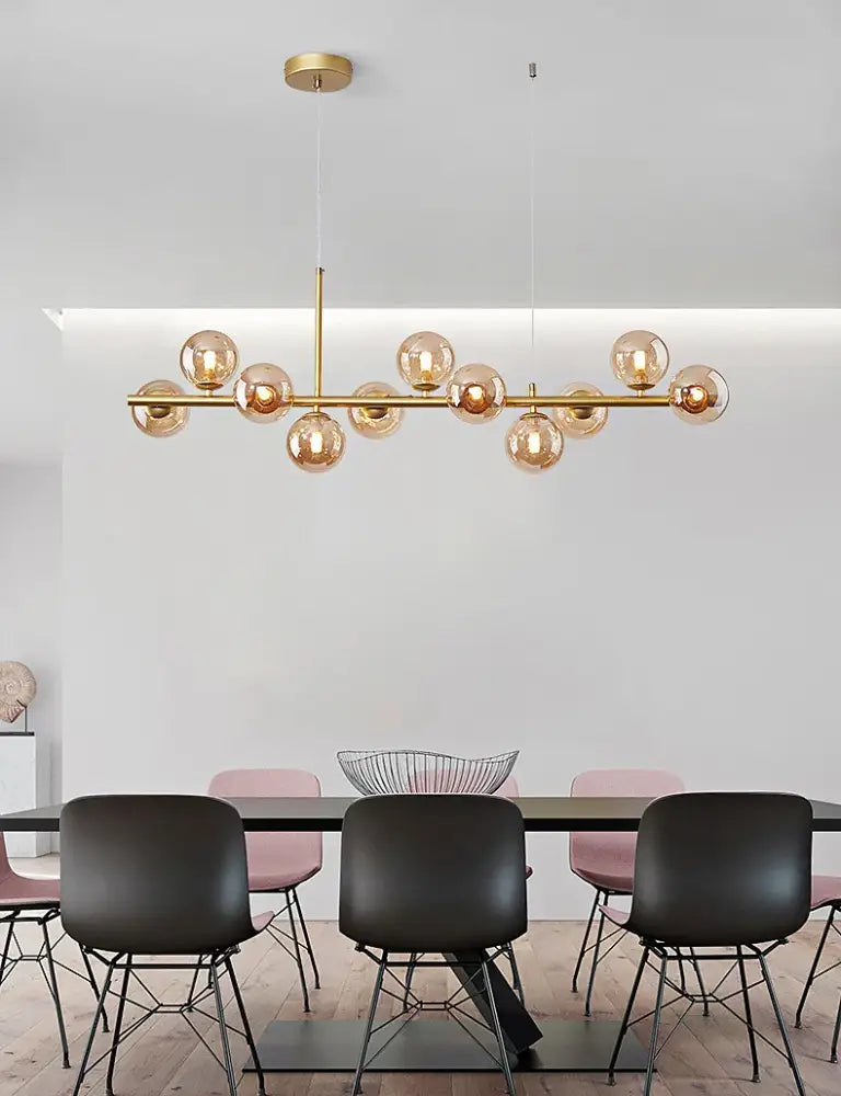 GobekUsa 9-Light Modern Black LED Chandelier, photo 16 of 30
