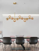 GobekUsa 9-Light Modern Black LED Chandelier