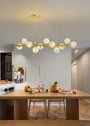 GobekUsa 9-Light Modern Black LED Chandelier