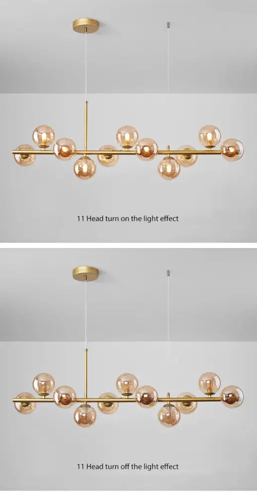 GobekUsa 9-Light Modern Black LED Chandelier, photo 18 of 30