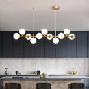 GobekUsa 9-Light Modern Black LED Chandelier