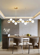 GobekUsa 9-Light Modern Black LED Chandelier