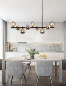GobekUsa 9-Light Modern Black LED Chandelier