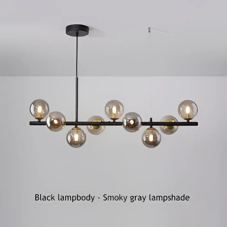 GobekUsa 9-Light Modern Black LED Chandelier, photo 27 of 30