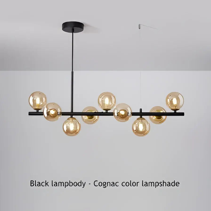 GobekUsa 9-Light Modern Black LED Chandelier, photo 29 of 30