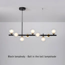 GobekUsa 9-Light Modern Black LED Chandelier
