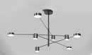 GobekUsa Modern LED Chandelier - Gold Black - Living Room - Bedroom